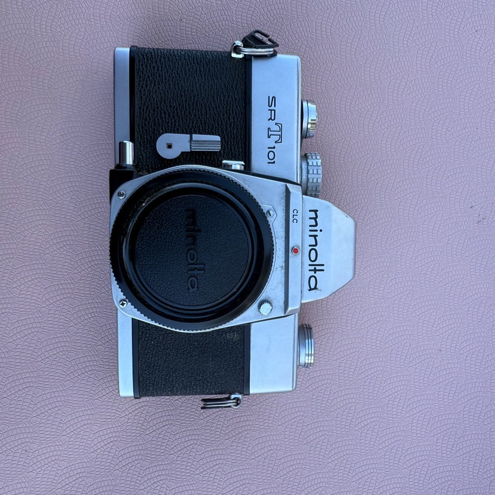 Minolta SR-T 101 Black and Silver Camera